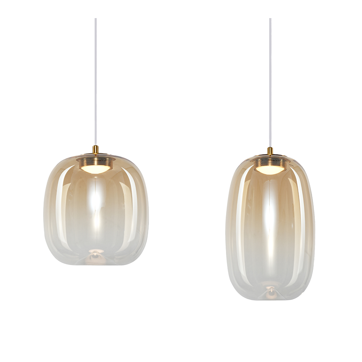 MiLagro Lampa wisząca VASO AMBER 15W ML1408