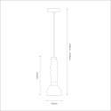 MiLagro Lampa wisząca LUCCO amber 13W ML1418