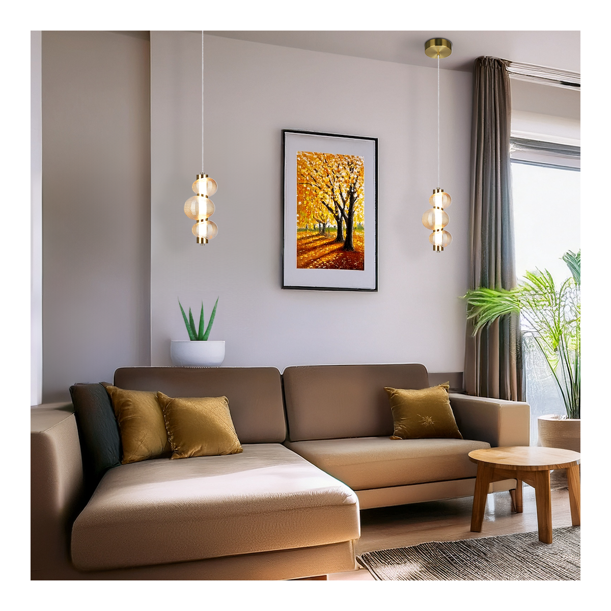 MiLagro Lampa wisząca BOLLA GOLD 12W LED ML1424