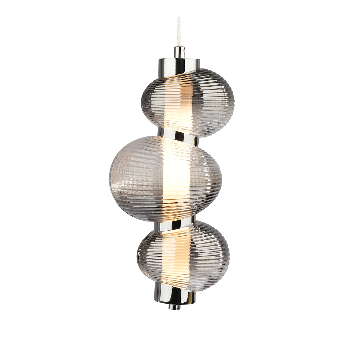 MiLagro Lampa wisząca BOLLA SMOKED 12W LED ML1425