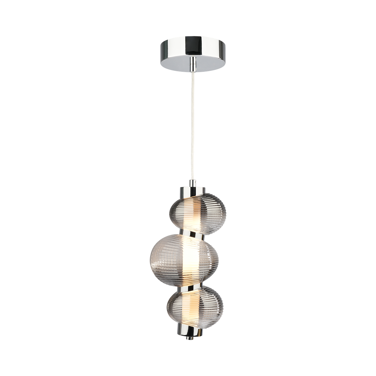 MiLagro Lampa wisząca BOLLA SMOKED 12W LED ML1425