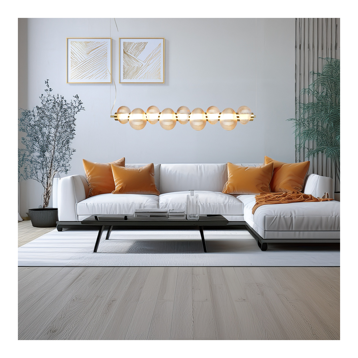 MiLagro Lampa wisząca BOLLA GOLD 32W LED ML1426