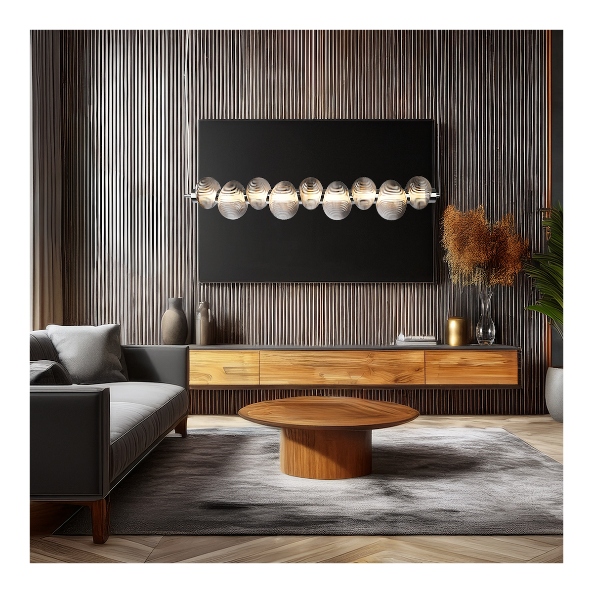 MiLagro Lampa wisząca BOLLA SMOKED 32W LED ML1427