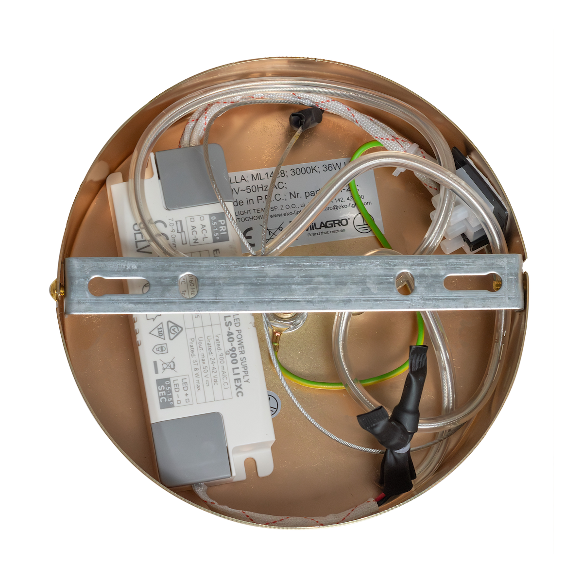 MiLagro Lampa wisząca BOLLA GOLD 36W LED ML1428