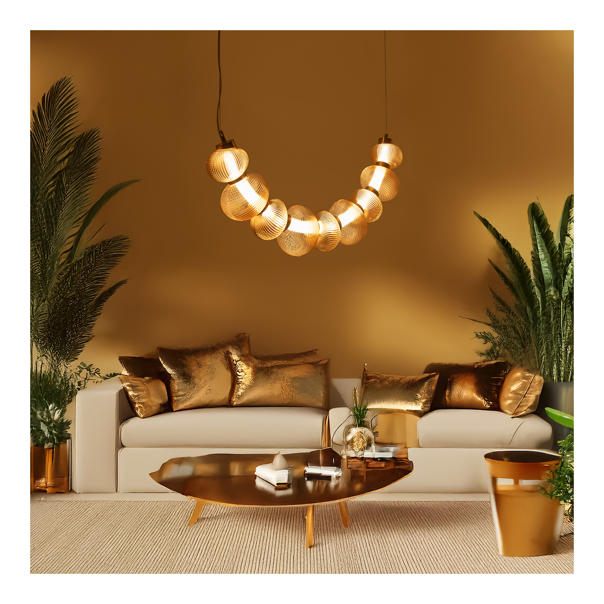 MiLagro Lampa wisząca BOLLA GOLD 36W LED ML1428