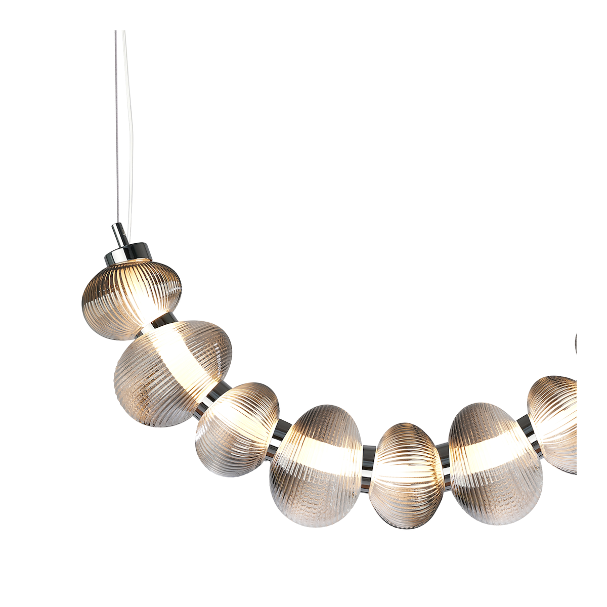 MiLagro Lampa wisząca BOLLA SMOKED 36W LED ML1429