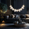 MiLagro Lampa wisząca BOLLA SMOKED 36W LED ML1429
