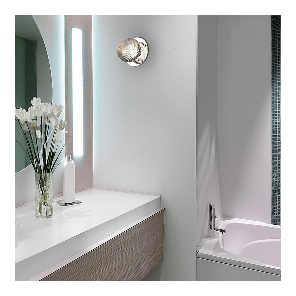 MiLagro Kinkiet / lampa sufitowa BOLLA SMOKED 3W LED ML1431