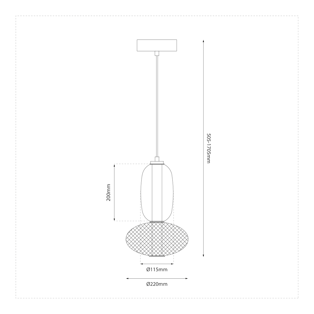 MiLagro Lampa wisząca ARAME 15W LED ML1432