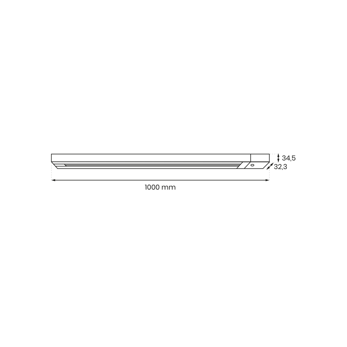 MiLagro Track ML2133 prowadnica 1m