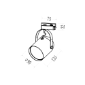 MiLagro Oprawa Quber Track Biały 1xE27 ML2273