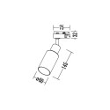 MiLagro Oprawa Como Track Czarny 1xE14 ML2277
