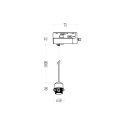 MiLagro Zawiesie Hang Track Czarny 1xE27 ML2278