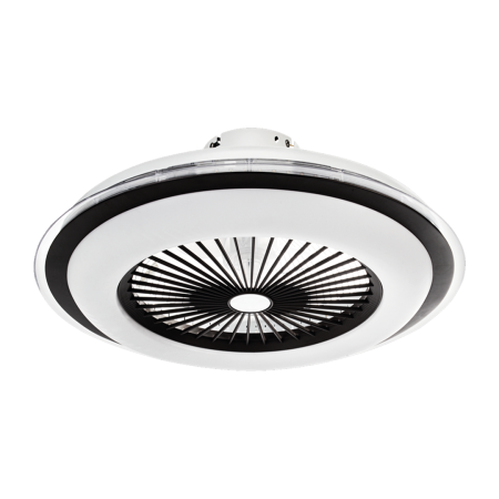 MiLagro Lampowentylator ZEPHYR BLACK 48W LED+ PILOT ML1514