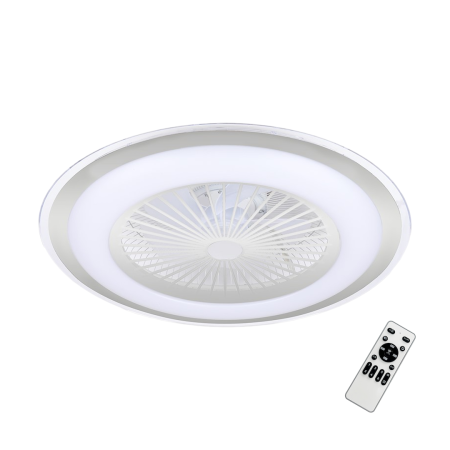 MiLagro Lampowentylator ZEPHYR SILVER 48W LED+ PILOT ML1515