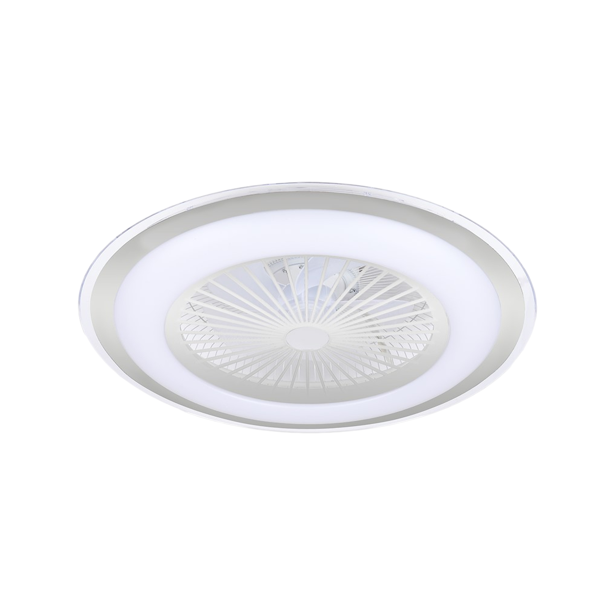MiLagro Lampowentylator ZEPHYR SILVER 48W LED+ PILOT ML1515