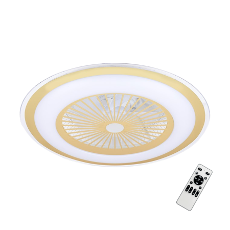 MiLagro Lampowentylator ZEPHYR GOLD 48W LED+ PILOT ML1517