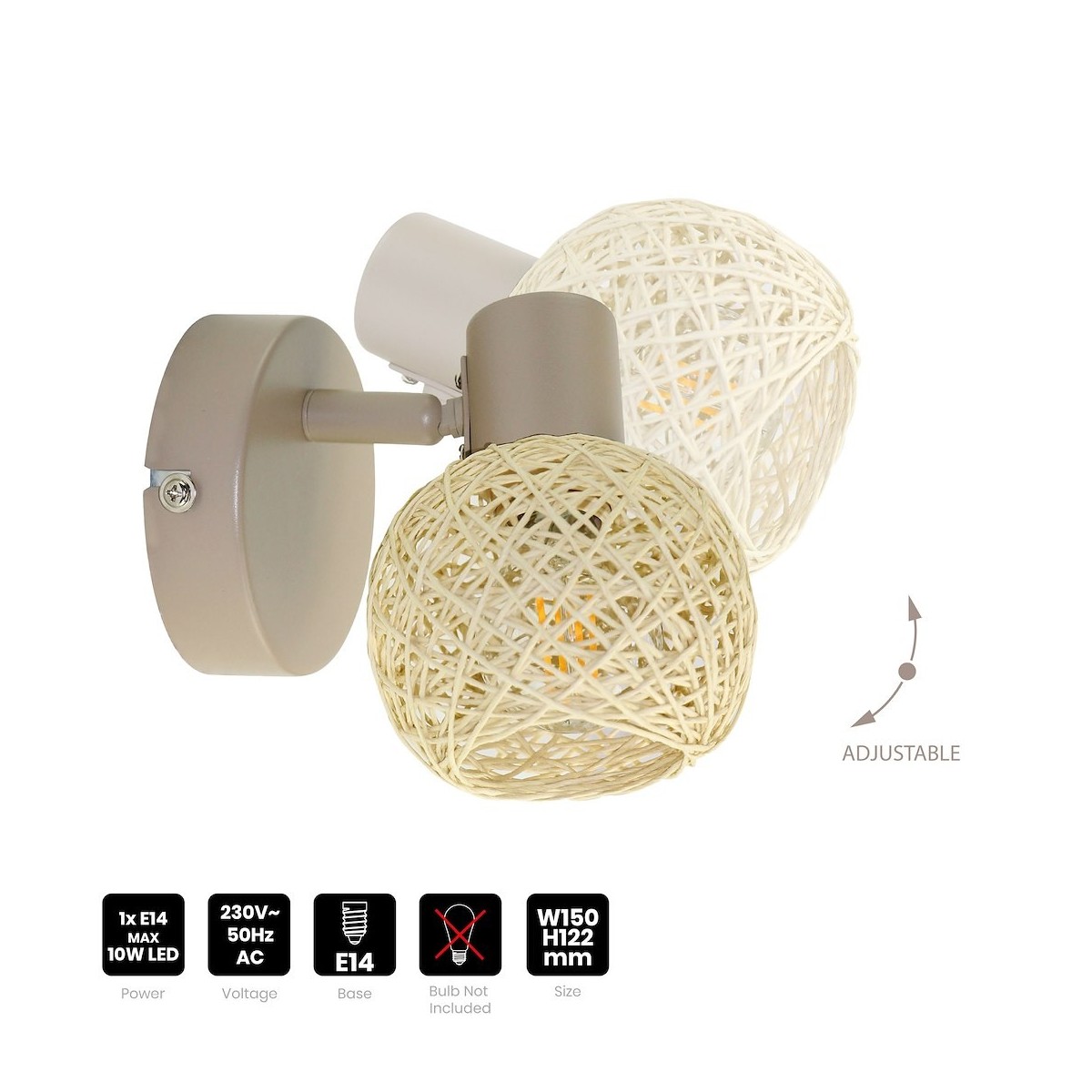 MiLagro Kinkiet DEX 1xE14 ML2117