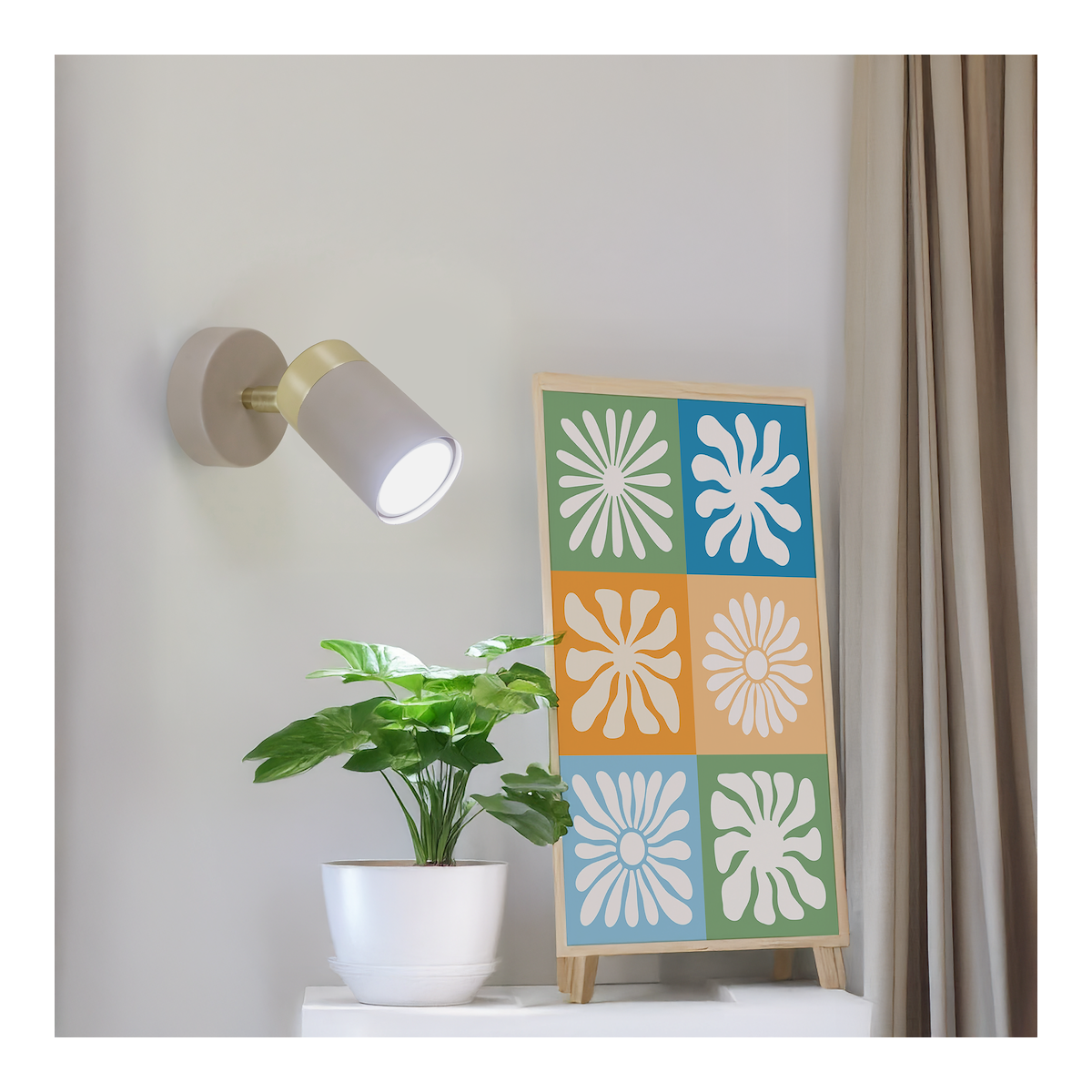 MiLagro Kinkiet JOKER CASHMERE/GOLD 1xGU10 MLP2328