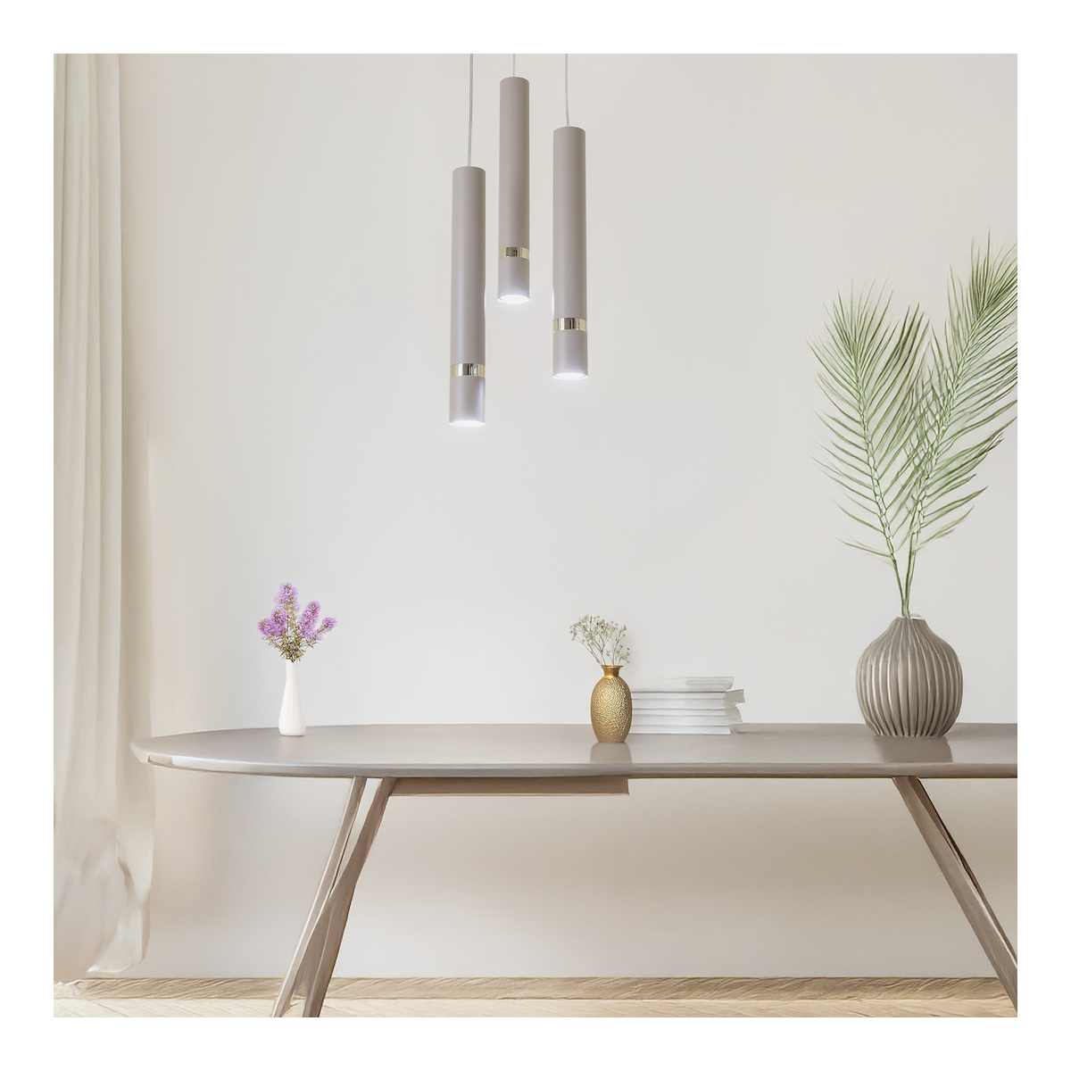 MiLagro Lampa wisząca JOKER CASHMERE/GOLD 3xGU10 (koło) MLP2333