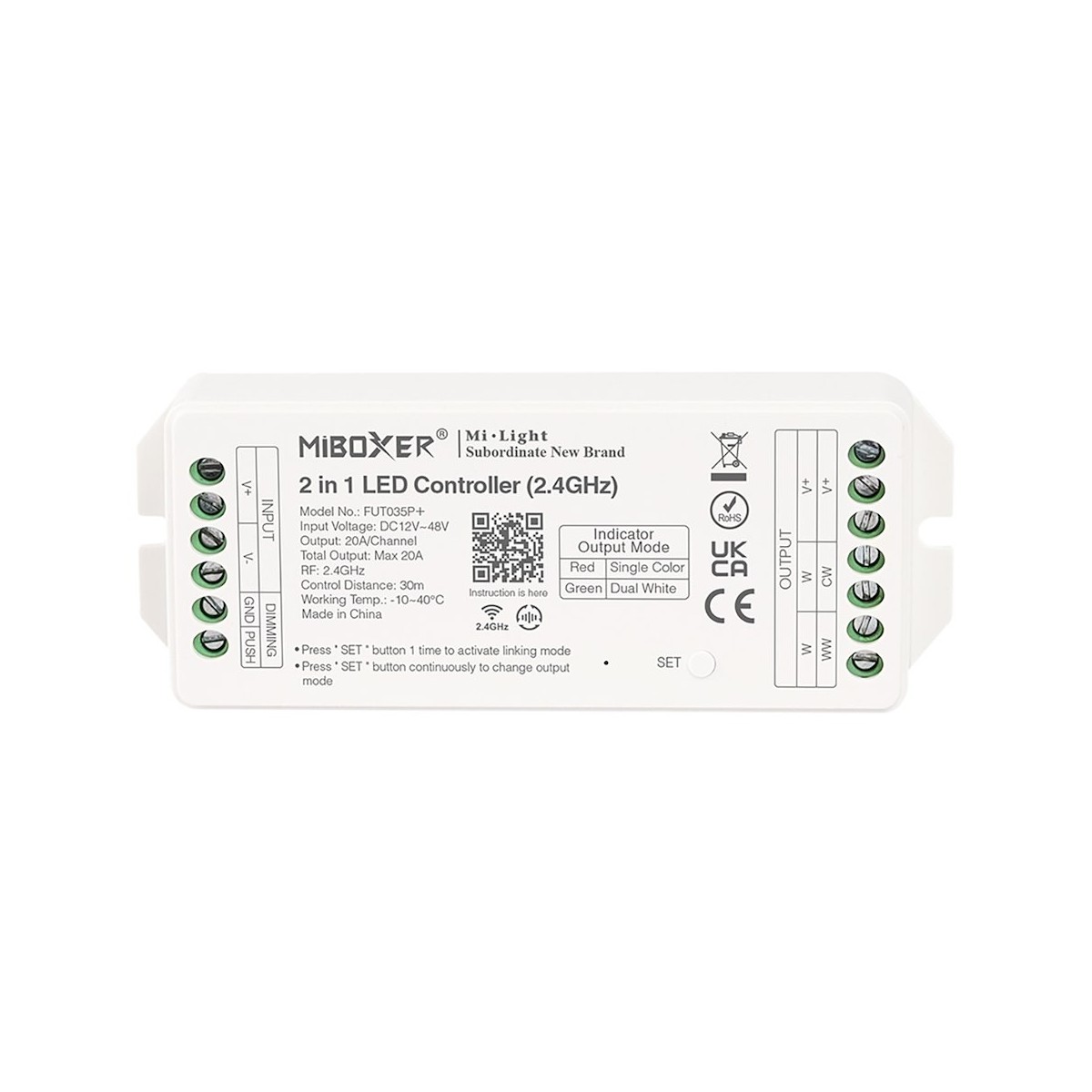 MiLagro FUT035P+ kontroler LED MONO CCT