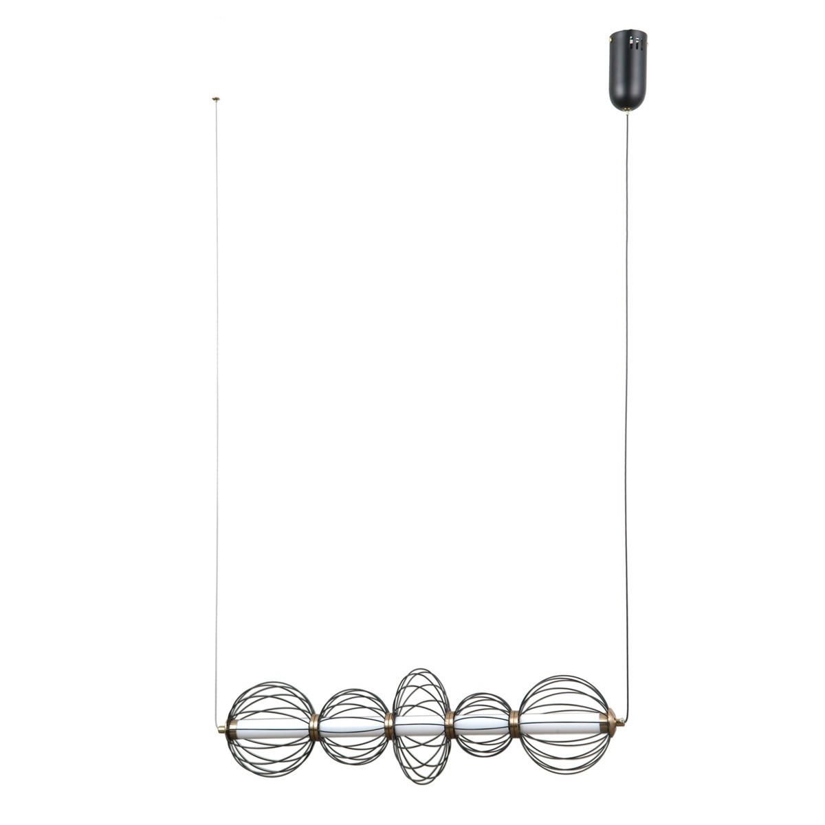 Nowoczesna lampa wisząca ITALUX RABEL PND-344221-5-BK