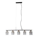 Lampa wisząca z kryształami ITALUX PND-40814-5-BK-HBR