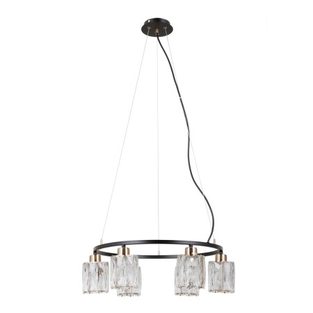 Lampa wisząca z kryształami ITALUX PND-40814-6-BK-HBR
