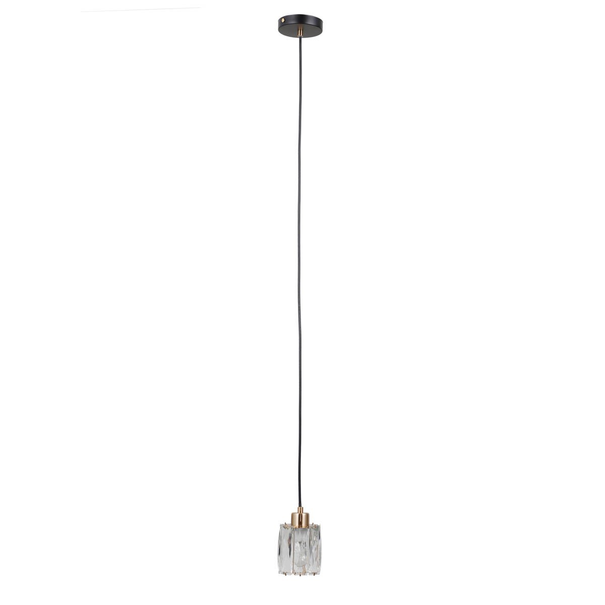 Lampa wisząca z kryształami ITALUX PND-40813-1-BK-HBR