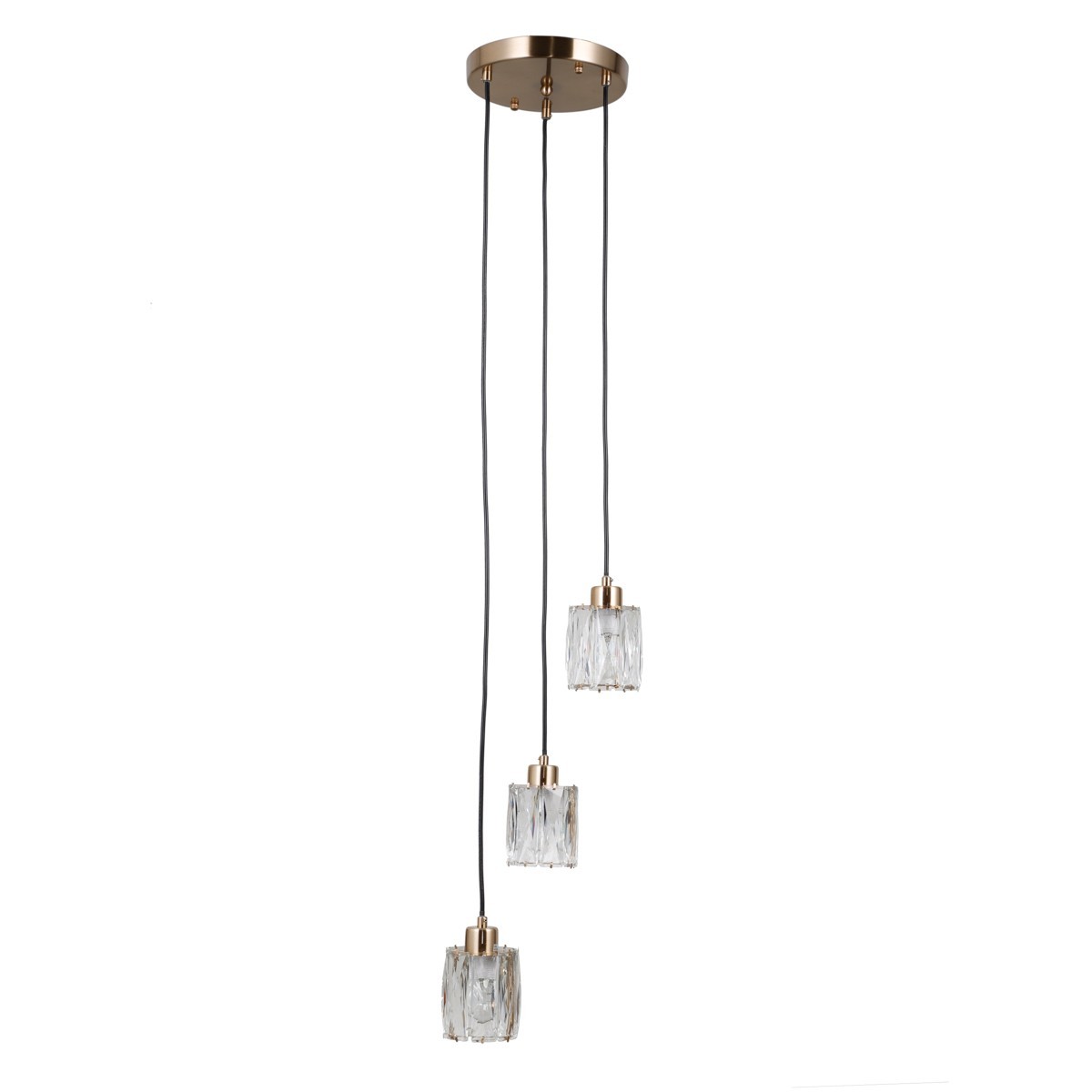 Lampa wisząca z kryształami ITALUX PND-40813-3R-HBR