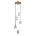 Lampa wisząca z kryształami ITALUX PND-40813-5R-HBR