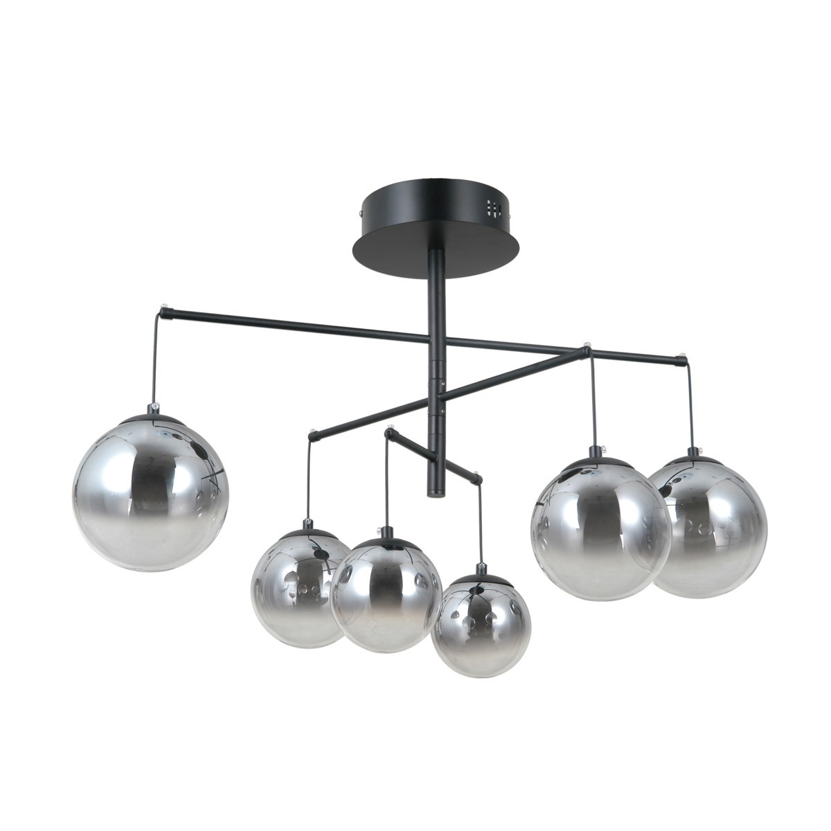 Nowoczesna lampa wisząca ITALUX PND-34381-6-BK