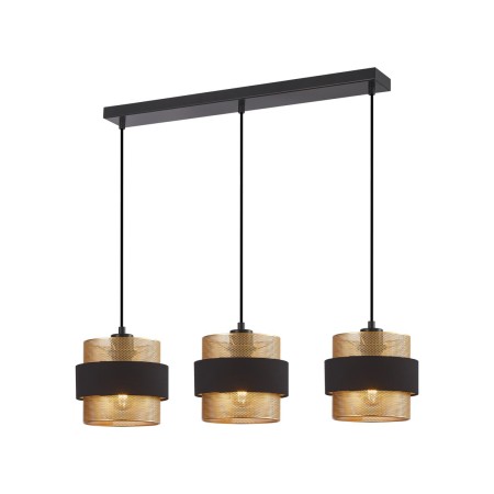 Nowoczesna lampa wisząca ITALUX PND-27467-3-BK-GD