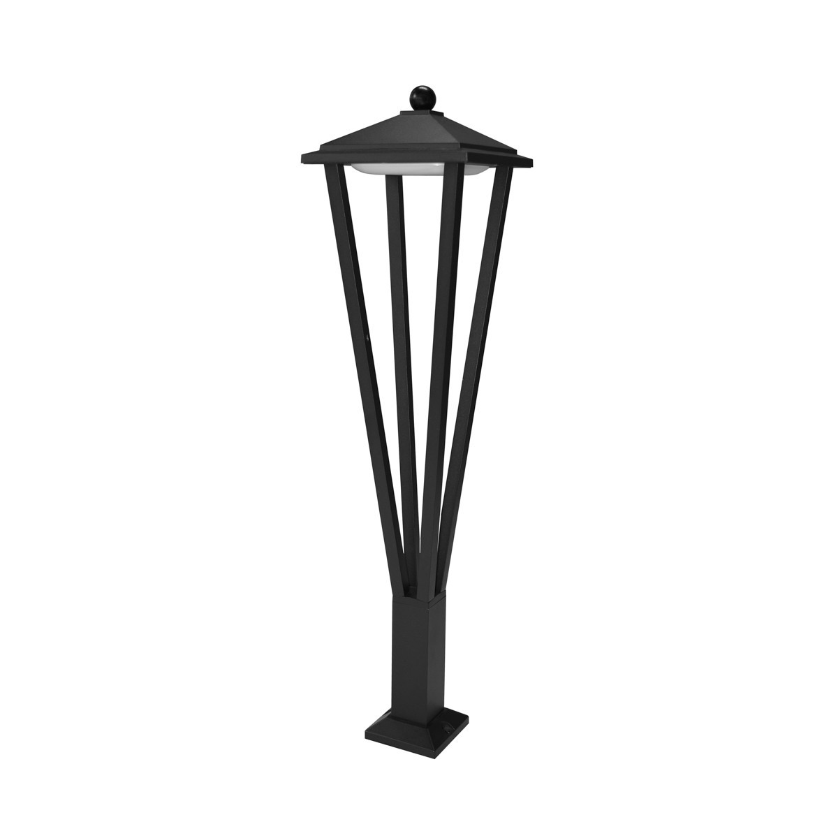 Nowoczesna lampa stojąca ogrodowa ITALUX OFL-22474-L-BK