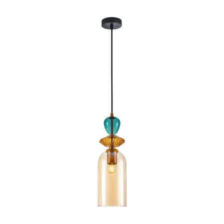 Nowoczesna lampa wisząca ITALUX PND-30263-1C-BRO-AMB
