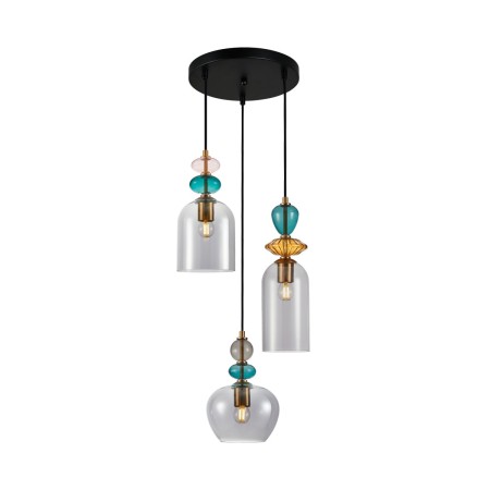 Nowoczesna lampa wisząca ITALUX PND-30263-3A-BRO-SG