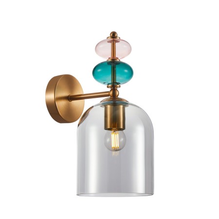 Lampa nowoczesna Kinkiet ITALUX WL-30263-1B-BRO-SG