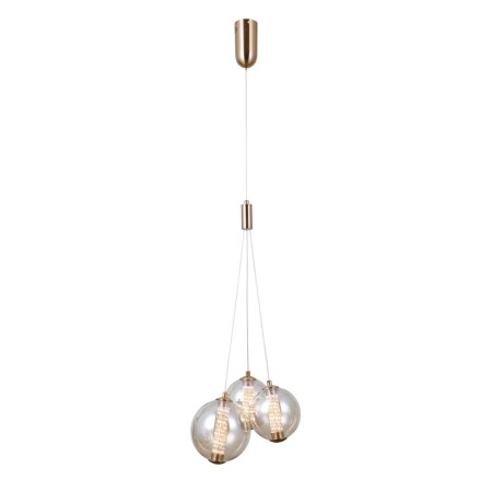 Nowoczesna lampa wisząca ITALUX PND-34359-3-HBR-AMB