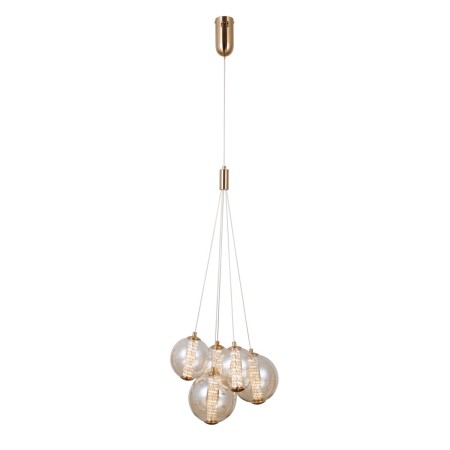 Nowoczesna lampa wisząca ITALUX PND-34359-5-HBR-AMB