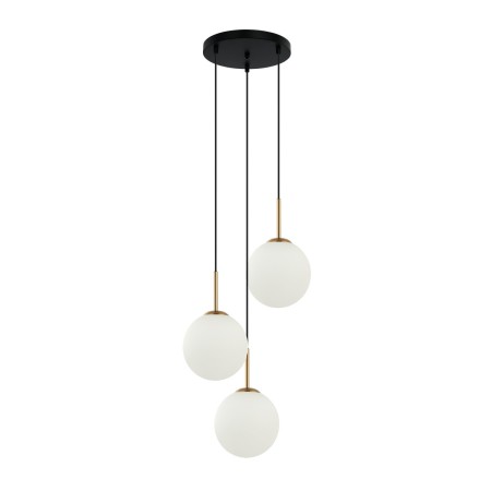 Nowoczesna lampa wisząca ITALUX PND-5578-3S-BRO-BK