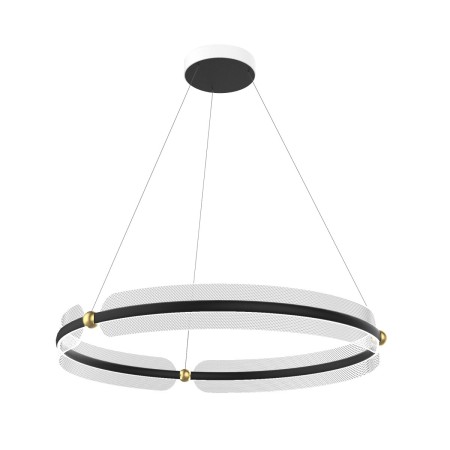 Nowoczesna lampa wisząca ITALUX PND-62738-53W-3K-BK-GD