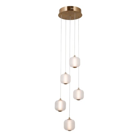 Nowoczesna lampa wisząca ITALUX PND-34362-5-HBR-OPAL