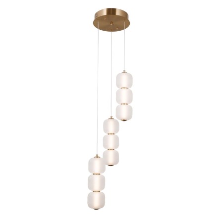 Nowoczesna lampa wisząca ITALUX PND-34362-9-HBR-OPAL