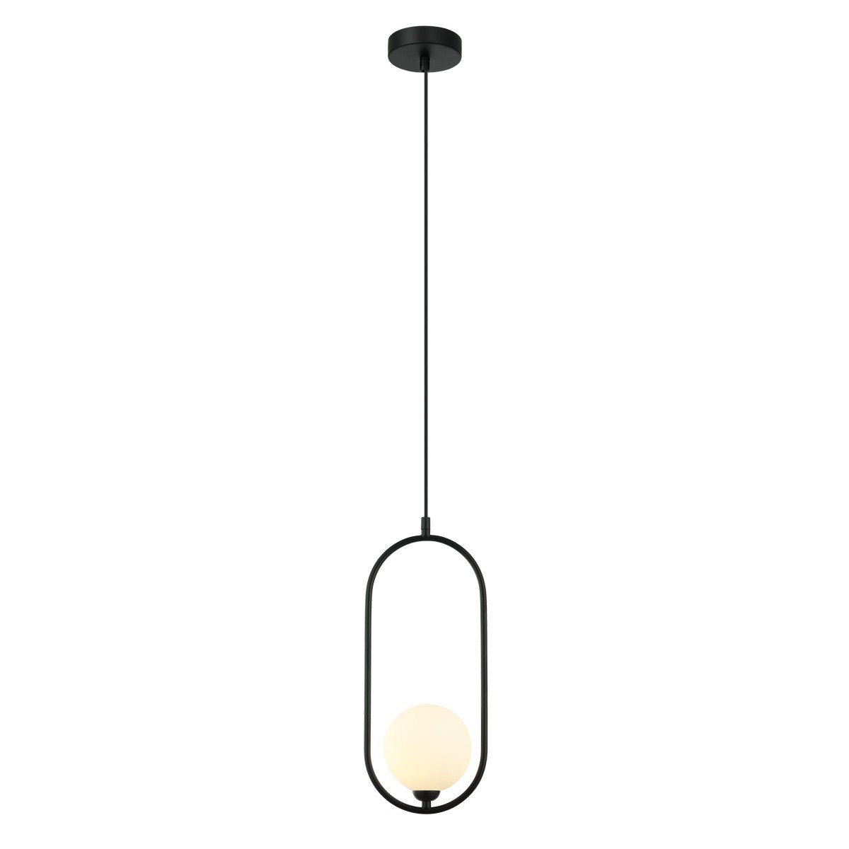 Nowoczesna lampa wisząca ITALUX PND-3965-1-BK