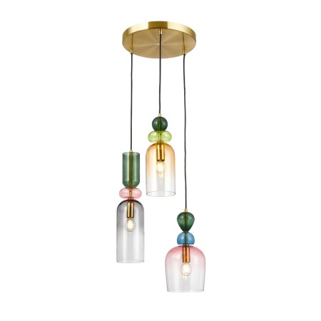 Nowoczesna lampa wisząca ITALUX PND-37462-3A-MC-GD