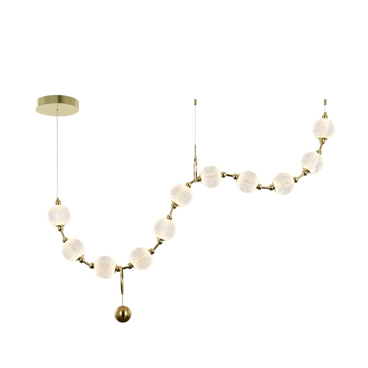 Nowoczesna lampa wisząca ITALUX PND-93829-44W-3K-GD