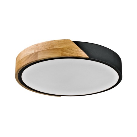 Nowoczesna lampa natynkowa ITALUX PLF-13186-BK-WO