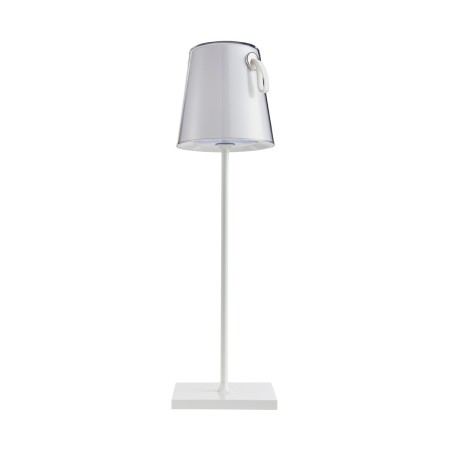 Nowoczesna przenośna lampa stołowa ITALUX TB-2749-WH