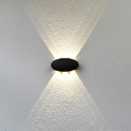 Lampa nowoczesna Kinkiety zewnętrzne ITALUX OWL-55034-BK