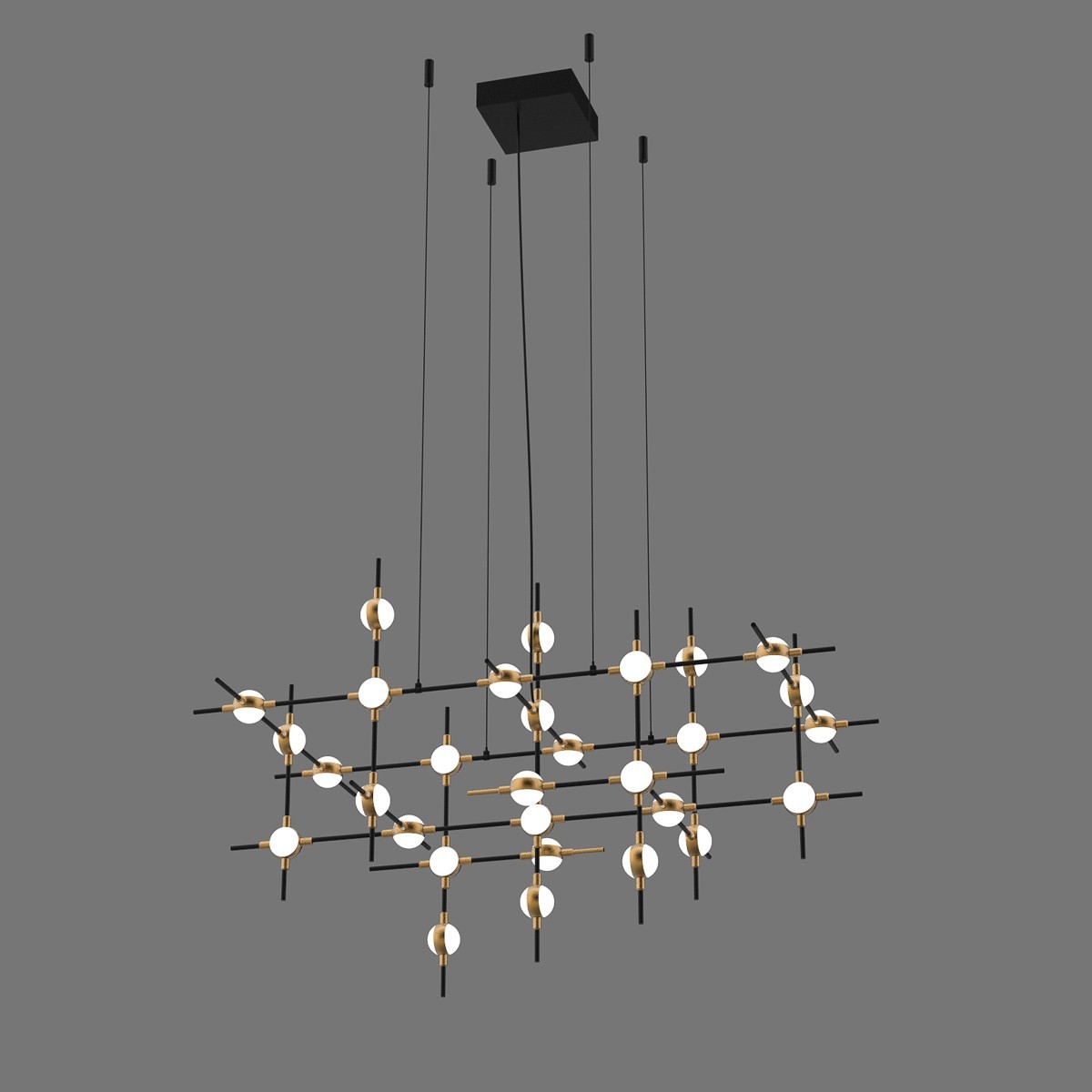 Nowoczesna lampa wisząca ITALUX MD18001067-30A BG